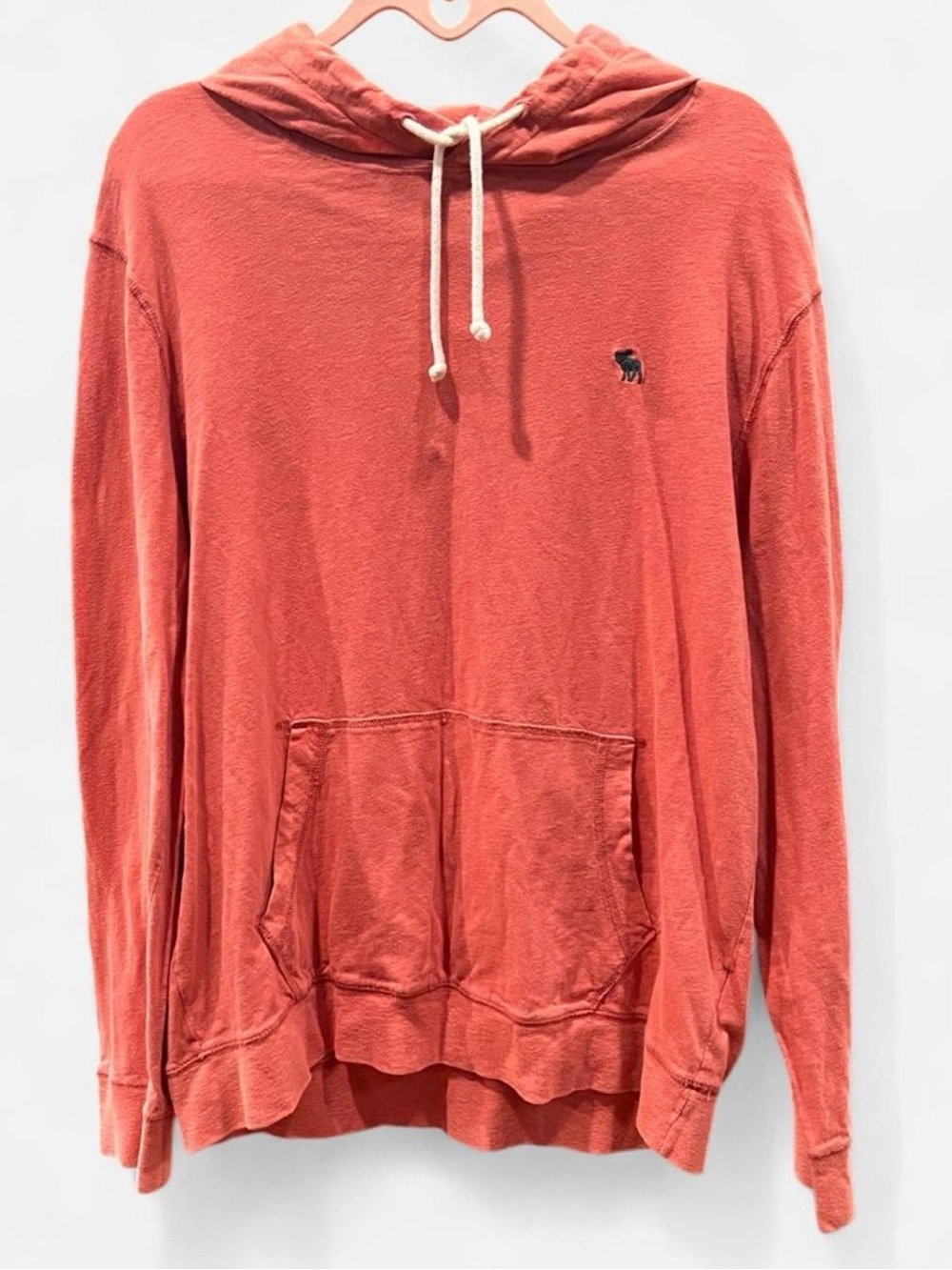 Abercrombie & Fitch Coral Pullover Hoodie with Logo
